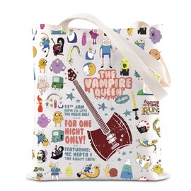Adventure Cartoon Merchandise Tote Bag Marceline Guitar Gift Anime Marceline Concert Gift The Vampire Queen Canvas Bag (VampireQueenTS-CA)