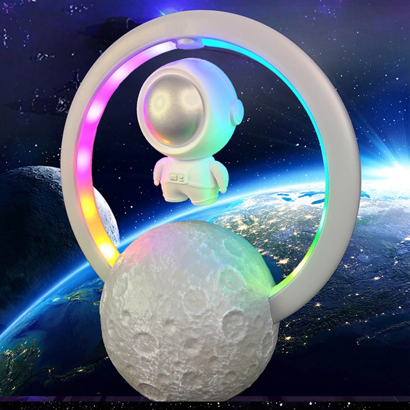 Magnetic Floating Speaker Suspended Spaceman RGB Light Speaker Bluetooth Wireless