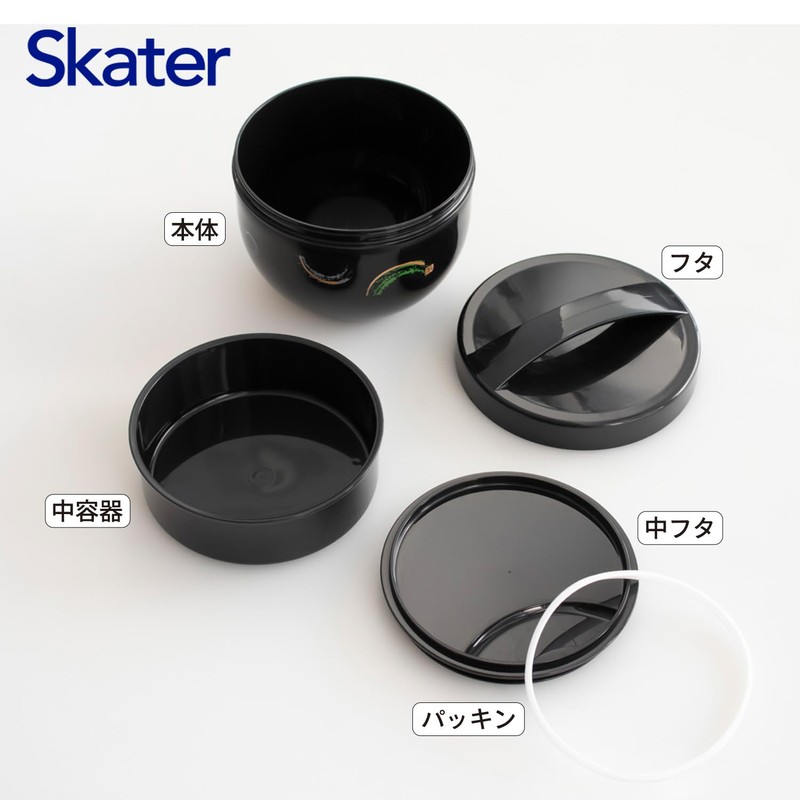 Skater (Skater) Donburi-style Lunch Box, Diameter 136×121mm, 840ml Large Capacity,