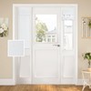 HOMEIDEAS Blackout Linen Sidelight Curtains for Front Door, Side Door