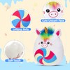 Athoinsu 12‑Inch Rainbow Unicorn Plush Pillow Soft & Cuddly Stuffed