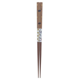 Ishida Chopsticks Set of Woodcraft, Polka Dot, Wooden (Natural Wood), 8.1 inches (20.5 cm)