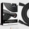 PRISMA Shower Hose 160 cm Black with Double Twist Protection
