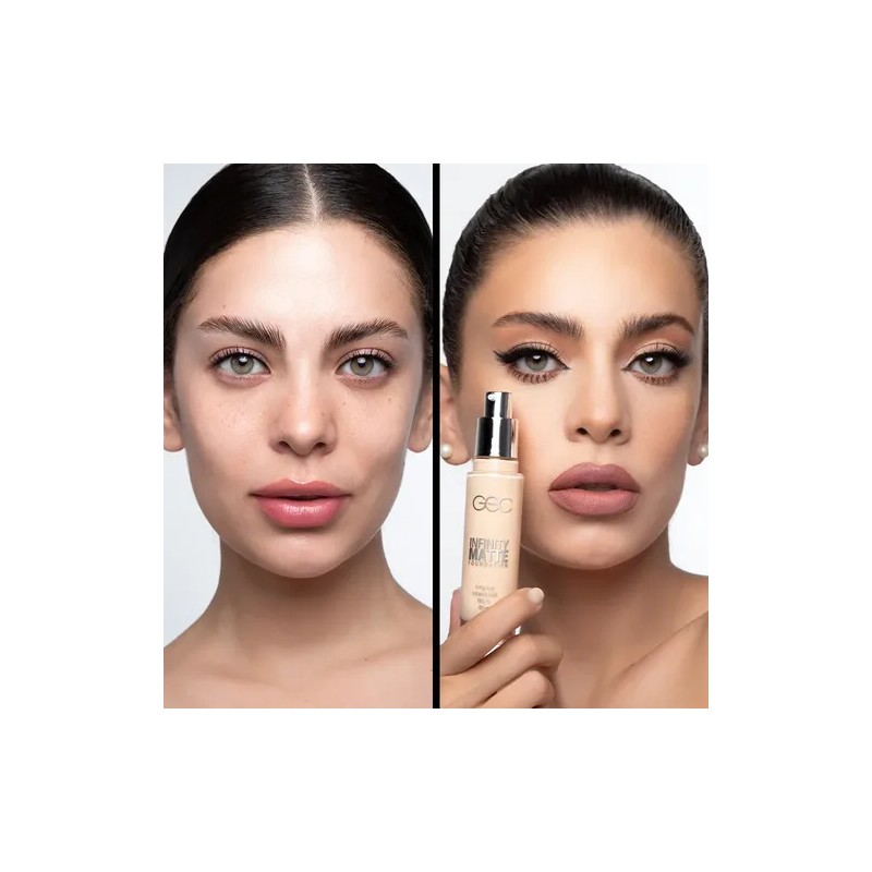 Goc Maquillaje Líquido Infinity Liquid Foundation Super Mate Tono Tono