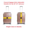 2 Pack Suitcase Belts, Adjustable Luggage Straps, Bright Colors Travel
