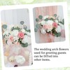 BASIMAN 2pcs Wedding Arch Flowers,Wedding Artificial Sign Flower,Welcome Easel Door