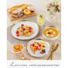 LOVECASA 12 Pieces Plates and Bowls Sets, Porcelain White and