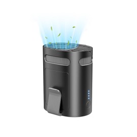 Portable Waist Fan Rechargeable Quiet-Small Light Weight Personal Fans Battery Operated Ac,Cool Clip Fan Under Shirt Clothes Waistband Belt Buckle Pant Pocket for Construction Worker Blue Collar Men