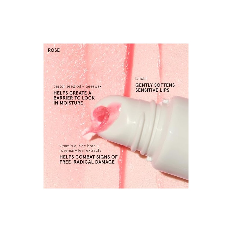 Glossier Balm Dotcom - Bálsamo labial Rose - Hidratación Instantánea