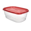 Rubbermaid TakeAlongs Deep Rectangular Food Storage Containers, 8 Cup, Tint