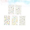Healeved 5sheets Easter-Themed Nail Stickers of Glow Dark Manicure Decals