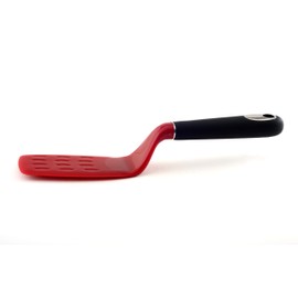 Norpro Brownie Spatula with Scalloped Blade, Red, large