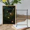 PRETYZOOM Photo Frame Stand Desktop Metal Plate Holder Artistic Work