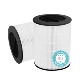 Byseacore Replacement Filter Compatible with Oransi mod/mod+ Air Purifier (Model MD01, MD02), 4-stage with HEPA(H13) Activated Carbon Filter, Only for Orange & Gray Handle Unit, 2 Count