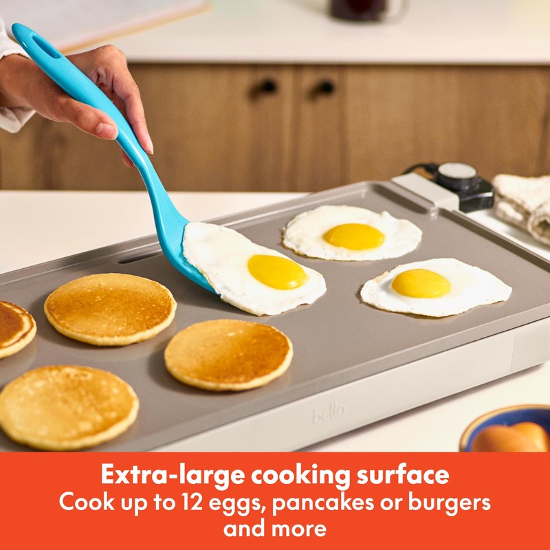 bella 10" x 20" Electric Griddle with EverGood™ Ceramic Nonstick