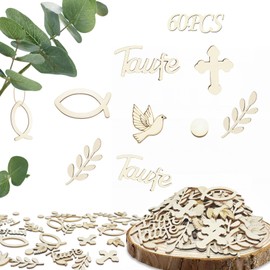 Confetti Christening Set, 60 Pieces Communion Confirmation Confirmation Confetti Doves for Communion Table Decoration Christening Decoration Confirmation Boy Girl Baby Shower Party Accessories