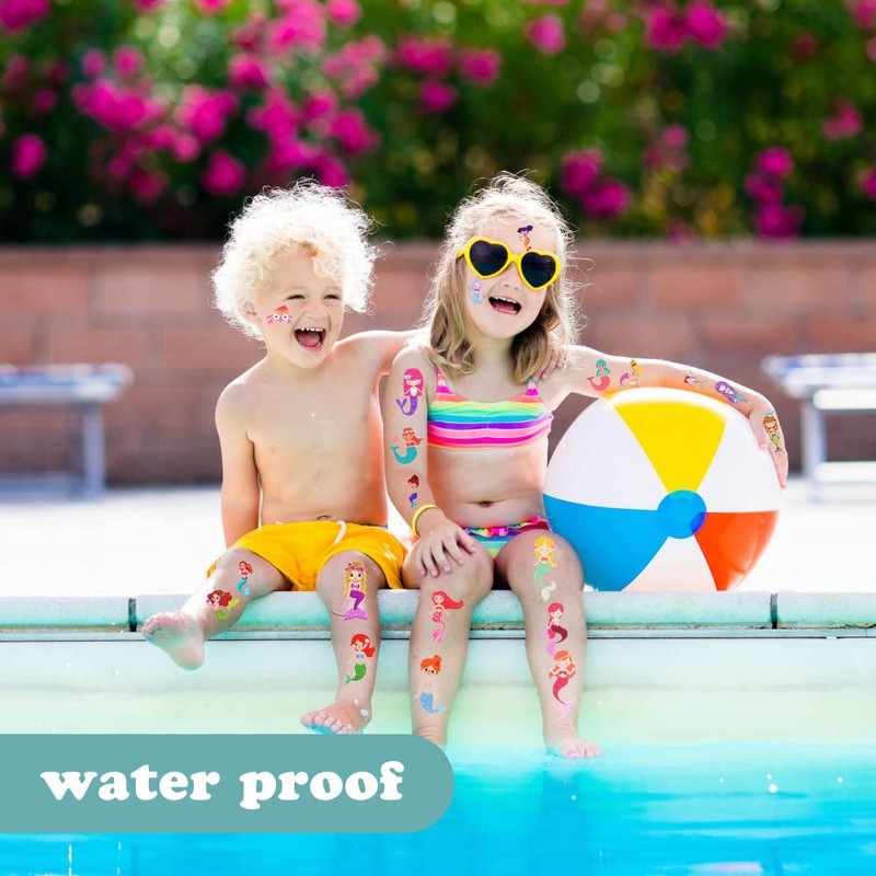 AOOWU Temporary Tattoo for Kids, 30 Sheets Kid Temporary Tattoos