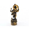 2 Inch Tall Dancing Ganesh with Snake. Hand Crafted on