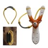 Wooden Animal Slingshot, Hand-Carved & Hand Painted (Buck-Birch Bark)