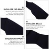 EXCEART Double Shoulder Brace Stability Compression Sleeve Back Shoulder Support
