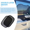 Merdege Car Window Shades, 4 PCS Baby Side Window Covers,