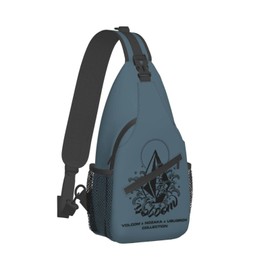 Volcom Crossbody Bag, Shoulder Bag, Large Capacity, Waterproof, Lightweight, One Shoulder Bag, Sports, Outdoor, Cycling, Casual, Travel, Waist Bag, Crossbody Bag, Sports Bag, Leisure Bag, Men's,