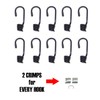 Hook & Cord - Metal Plastic-Coated Spring Hooks - Wire