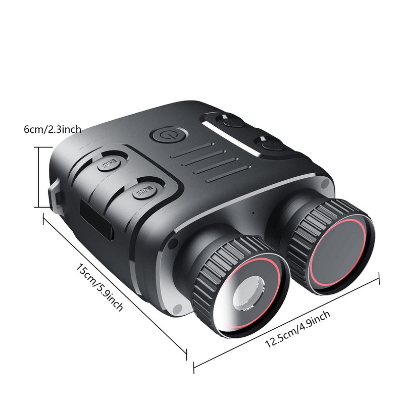 condinggen Night Vision Binoculars,1080P 5X Digital Zoom 984Ft 7-Level Adjustable