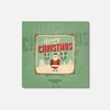 Unbranded Merry Christmas Grunge Retro 4'' X 4'' Square Wooden