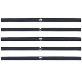 Lakeland Active - Skinny Gel Grip Headband (5 Pack) - Black