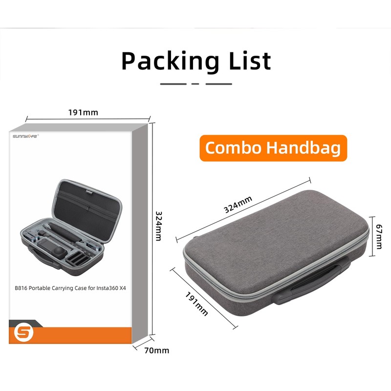 MotuTech Storage Bag for Insta360 X4 Camera Protection and Accessories