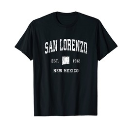 San Lorenzo New Mexico NM Vintage Athletic Sports Design T-Shirt