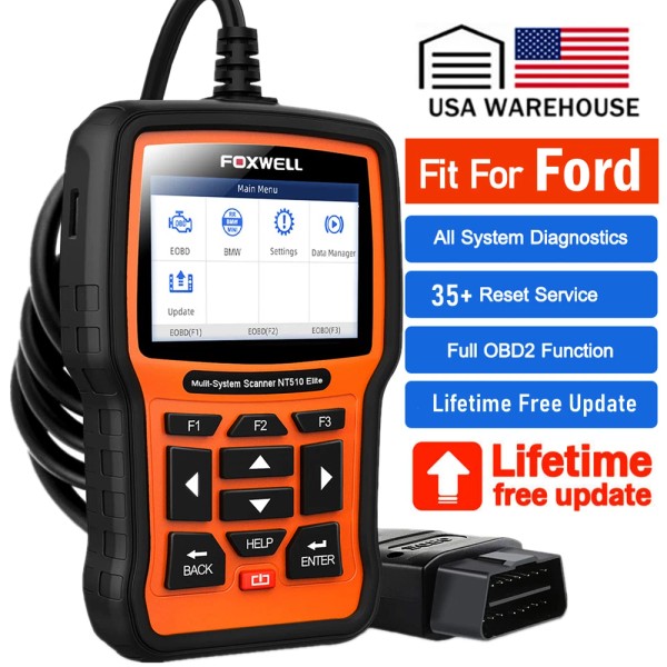 FOXWELL Automotive Diagnostic Tool For Ford OBD2 Scanner Bi-directional All