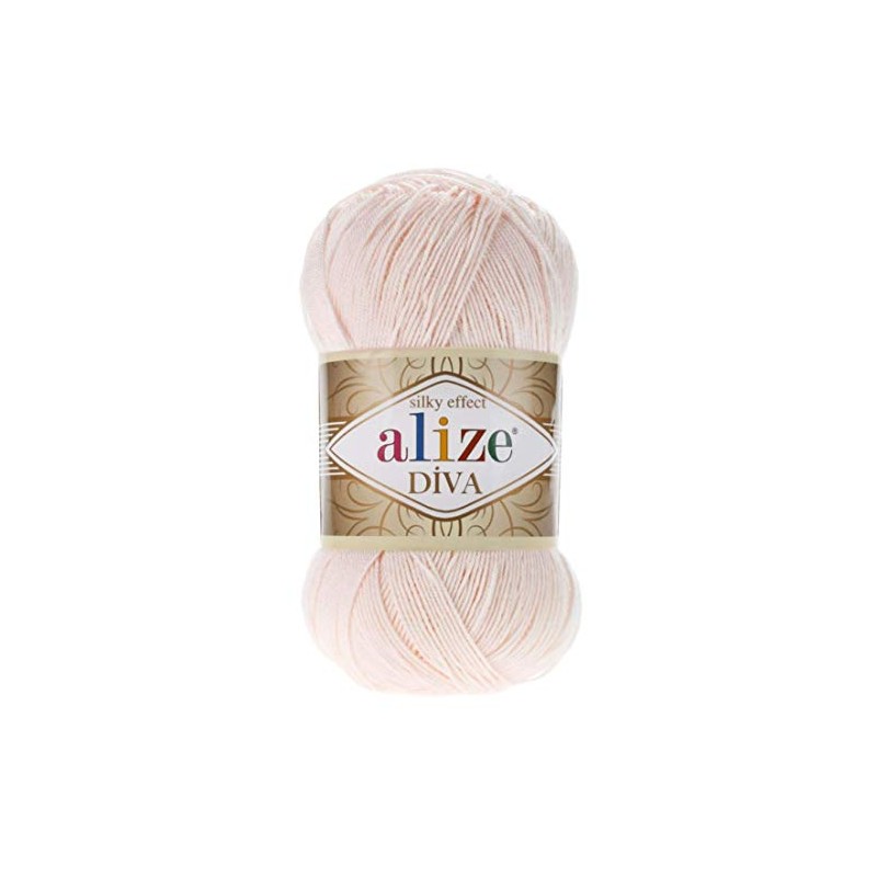 Alize Diva Silk Effect 100% Microfiber Acrylic Yarn 1 Ball