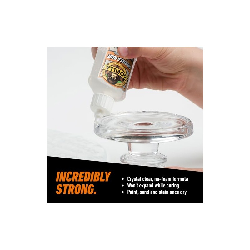 Gorilla 4500104 transparente pegamento 1,75 oz, Transparente, 1 unidad, Transparente