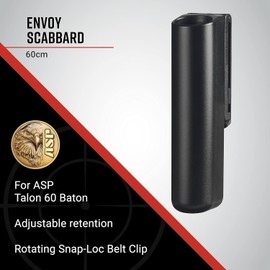 ASP, Inc. Envoy Baton Scabbard Talon Baton, Duty Belt Accessories for Police Officers, Security Guards, and Law Enforcement, Tactical and Personal Defense Equipment, Baton Holder for Duty Belt