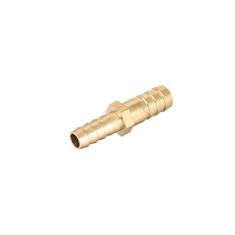 sourcing map Hose Brass Reducer Barb Hose Connector Adapter ID