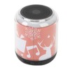Mini Bluetooth Speaker Christmas Pattern Festive Atmosphere RGB Music Player
