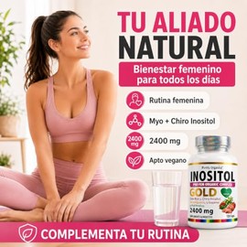 Inositol Pro FEM | Inositol Myo Inositol y D-Chiro-Inositol 40:1 | Apoyo Femenino con Adaptógenos, Polifenoles y Licopeno | Purely Organics, 120 cápsu