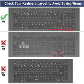 Keyboard Cover for ASUS ROG Strix Scar 18/ROG Strix G18 18 inch Gaming Laptop, ROG Strix Scar 18 G835 G835LX G835LW G834 G834JY & ROG Strix G18 G815 G814 G815LW/LR/LP G814JI/JU/JV/JYG814JIR/JZR/JVR