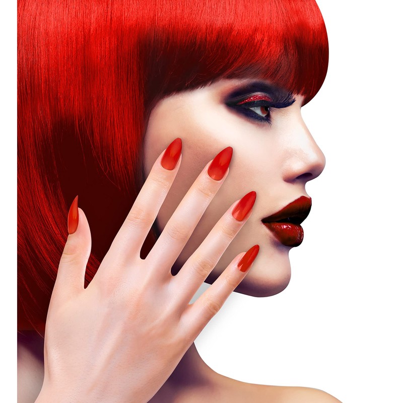 WIDMANN ? Set 12 Nail Stiletto auto-adesive Womens, Red, One