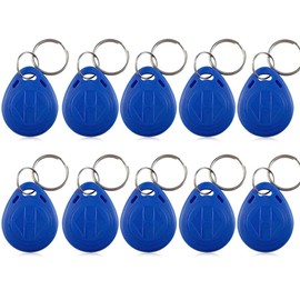LEXI 100pcs 125KHz Proximity ID Card RFID Keyfobs Token Tag for Door Entry Access Control System TK4100/EM4100 ABS Key fob Cards for Security Lock Wholesale(100 Blue ID)