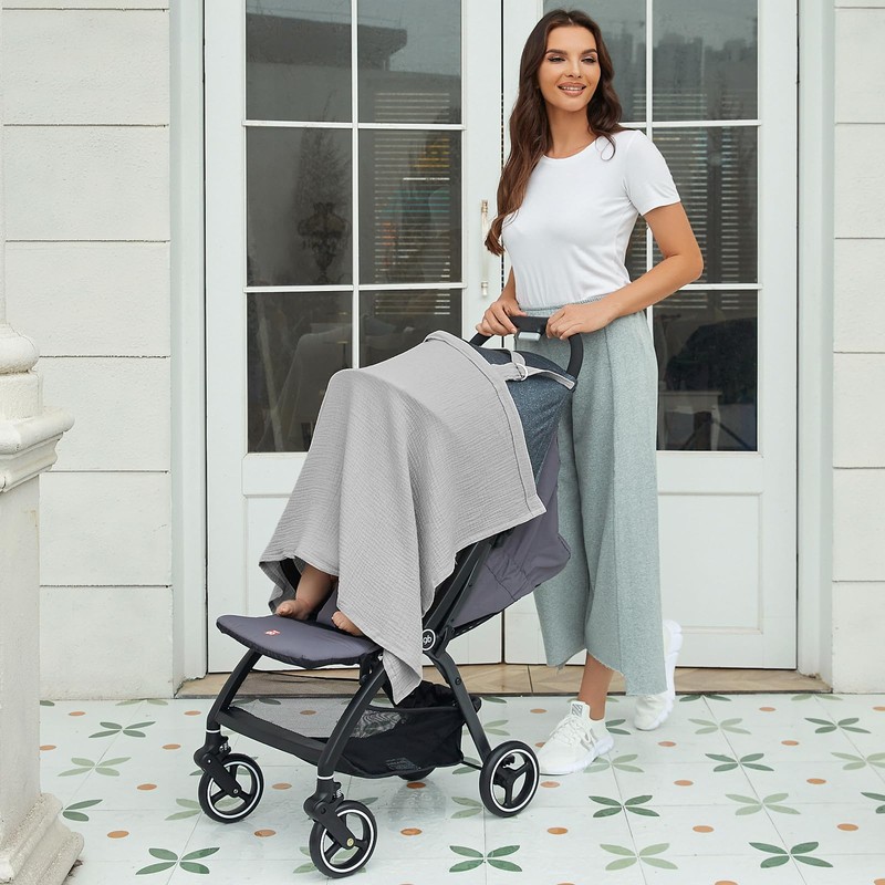 Nursing Cover for Baby Breastfeeding with Rigid Hoop, Breathable Soft