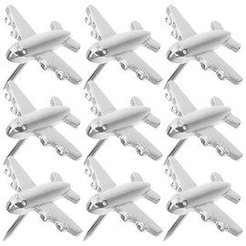 EXCEART 60 pcs Aircraft Pushpin Postcard Drawing pin Lovely Thumb Tacks Decorative pushpins Airplane pushpins Tacks map Push pin Cork Board for Office Cute Push Pins 3D Metal Picture Nail