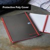 Black n' Red A6 Twinwire Poly Cover Notebook - Black/Red
