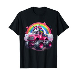 Monster Truck Unicorn Birthday Party Monster Truck Girl T-Shirt