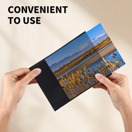 Landrain Pack of 15 Magnetic Picture Frames, Magnetic Photo Frame, Magnetic Photo (Black)