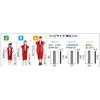 Artec 14845 Soft Satin Long Happy, J, Red (With Hachimaki),