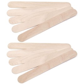Tongue Depressor 15cm Disposable Wooden Tongue Depressing Stick for Wax Waxing Spreading (100Pcs)