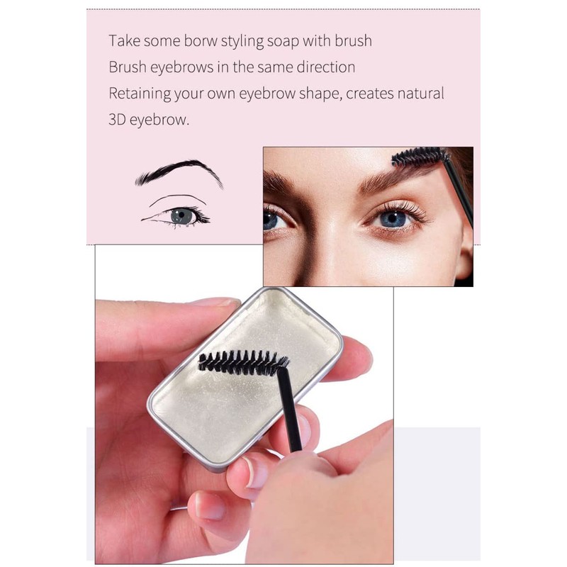 Brows Soap Kit, Shefave Brows Styling Soap,Long Lasting Eyebrows Styling